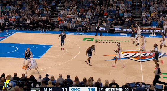 雷霆下半场逆转森林狼 亚历山大砍20+10引领胜利