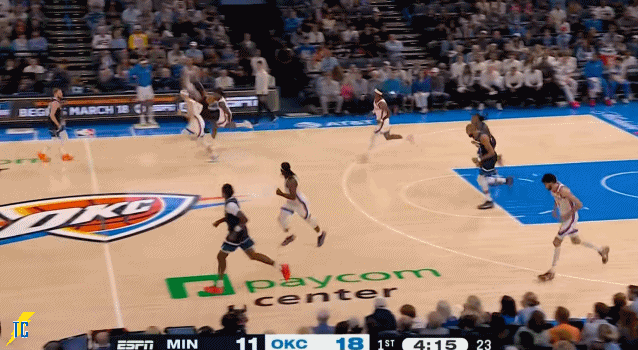 雷霆下半场逆转森林狼 亚历山大砍20+10引领胜利