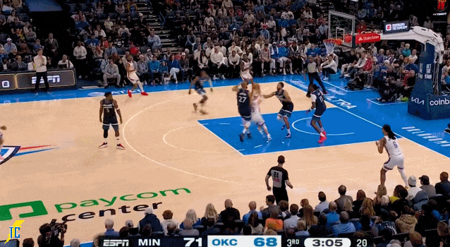 雷霆下半场逆转森林狼 亚历山大砍20+10引领胜利