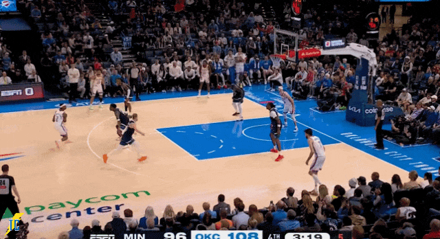 雷霆下半场逆转森林狼 亚历山大砍20+10引领胜利