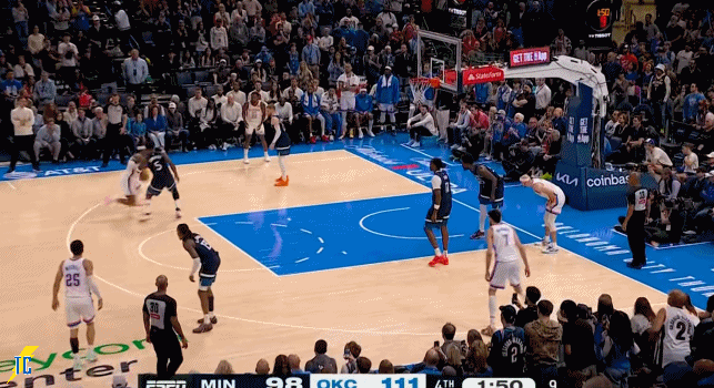 雷霆下半场逆转森林狼 亚历山大砍20+10引领胜利