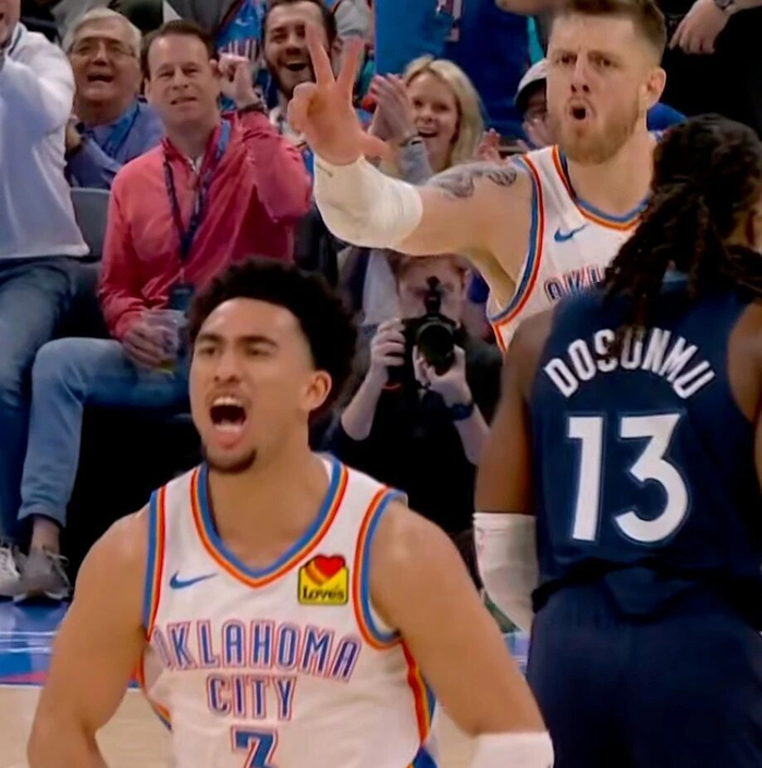 雷霆下半场逆转森林狼 亚历山大砍20+10引领胜利